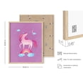thumbnail image 3 of Haus and Hues Unicorn Art Prints - Set of 4 Unicorn Wall Art & Pop Art Wall Decor & Painting, Unicorn Decor & Poster for Teen Rooms (Framed Beige 16x20), 3 of 6