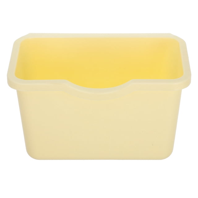 Phenofice Kitchen Compost Bin Plastic Wall Mount Trash Bin Light Yellow 1Pack For Household Users Bathroom
