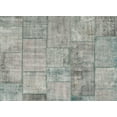 thumbnail image 1 of Ahgly Company Indoor Rectangle Contemporary Sage Green Patchwork Area Rugs, 7' x 10', 1 of 6