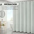 thumbnail image 4 of Cortina de ducha sólida Cortinas de baño de 6 x 6 pies con 12 ojales de metal y ganchos Cortinas de baño impermeables de PEVA para duchas de bañera yeacher  estándar, 4 of 6