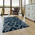 thumbnail image 7 of L'Baiet Channa Blue Shag 5' x 7' Fabric Area Rug, 7 of 7
