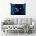 thumbnail image 5 of RKSupls Tapestry Wall Hanging Art, Dark Fantasy Cat Hanging Tapestry Decoration for Daily Bedroom, Living Room, Dorm, Apartment Hallway Home Decor,40*30in, 5 of 5