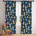 thumbnail image 5 of Blackout Kids Curtains,Space Dinosaurs Rockets Planets Childrens Insulated Curtains Set Of 2,Bedroom Essentials,Toddler Room Decor 42"x84", 5 of 5