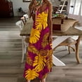 thumbnail image 1 of Ovzne Robes d'Été pour Femmes Robe pour Femme Robes d'Été pour Femmes Imprimé Sans Manches Col Rond Robe Décontractée Robe de Printemps Imprimée Liquidation, 1 of 5