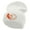 White, variant on Basketball Dribble Embroidered 12 Inch Long Knitted Beanie - Black OSFM