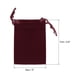 thumbnail image 2 of Uxcell 20 piezas Bolsas de Terciopelo con Cuerdas 2 x 2.8 Pulgadas Bolsas de Regalo para Joyería para Empaque de Joyería, Rojo Vino, 2 of 7