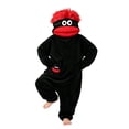 thumbnail image 3 of Big Mouth Monster Pajamas，Plus Size Funny Onesies Womens Winter Pajamas Hooded Onesie Halloween Fuzzy Jumpsuit, 3 of 3