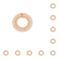 thumbnail image 1 of sweethay Diamantes de imitación entrelazados con circulares completos, peine elástico, peines flexibles, diadema, accesorios para la cabeza para Naranja 10piezas sweethay  CBP303915, 1 of 4