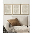 thumbnail image 3 of Drsoum Vintage Flower Wall Decor Minimalist Floral Artwork Ready to Hang Hallway Home Office 11x14in3pcs Natural Framed, 3 of 5