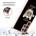 thumbnail image 4 of For Samsung Galaxy S22 Ultra 5g Electroplating Dual-side Imd Phone Case With Ring Holder(smile), 4 of 5