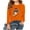 Orange, variant on Fancifize Thanksgiving Shirt for Kids Crew Neck Long Sleeve T Shirt Casual Basic Tops Comfy Holiday Fall Winter Clothes for Girls Boys 3-15 Years