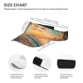 thumbnail image 3 of Daiia Tropical Sunset Beach Scene Pattern Sport Sun Visor Hats Visor Cap Adjustable Empty Top Baseball Cap Cotton Ball Caps for Women and Men, 3 of 7