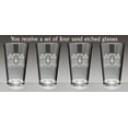 thumbnail image 2 of McGarry Irish Coat of Arms Lions Pint Glasses (Sand Etched), 2 of 2