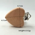thumbnail image 2 of Sujetachupetes ARAKIERST de madera de haya, 5 piezas, forma de corazón, 2 of 6