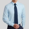 thumbnail image 3 of Men's Long Sleeve Dress Shirts Solid Color Button Down Shirts with Tie and Handkerchief Set Shirt, 3 of 7