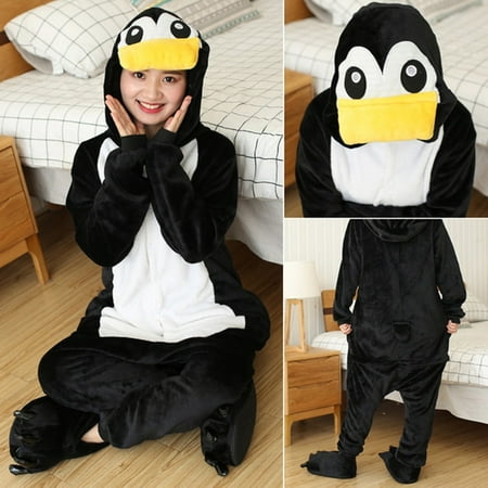 

CoCopeanut Kigurumi Unicorn One Piece Panda Pajamas Adult Animal Cartoon Cat Onesies Women Men Couple Winter Pajamas Suit Flannel Sleepwear