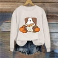 thumbnail image 4 of QunYou 2025 Fall Fashion Oversized Sweatshirts Women's Halloween Printed Round Neck Long Sleeved Sweatshirt for Trendy Casual Pullover Tops, 4 of 4