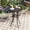 Black, variant on VOXBIN 28" Round Outdoor Bar Table with Adjustable Umbrella Hole Modern Metal Frame for Balcony