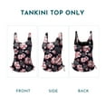 thumbnail image 4 of DOKOTOO Womens Tankini Tops Only Ruched Tummy Control Bathing Suit Top No Bottom, 4 of 8