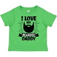 thumbnail image 3 of Inktastic I Love My Bearded Daddy with Beard Silhouette Boys or Girls Toddler T-Shirt, 3 of 5