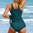 thumbnail image 5 of ylioge Womens Built in Bras Swimsuits Tankini with Shorts Two Piece Bathing Suits Ladies Casual Solid Color Beach Surfing Swimming Tankinis, 5 of 5