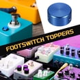 thumbnail image 5 of Uxcell 12 Pcs Footswitch Toppers Guitar Pedal Button Footswitch Cover Blue Black Silver, 5 of 5