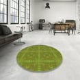 thumbnail image 4 of Ahgly Company Machine Washable Indoor Square Transitional Pistachio Green Area Rugs, 8' Square, 4 of 7