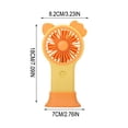 thumbnail image 3 of weibbin Mini Cat Shaped Handheld Fan with Colorful Lights USB Rechargeable Pocket Sized Portable Quiet Cooling, 3 of 5