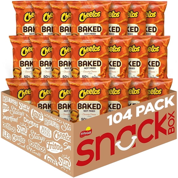 Cheetos Oven Baked Crunchy Cheese, 0.87 Oz – 104 Pack