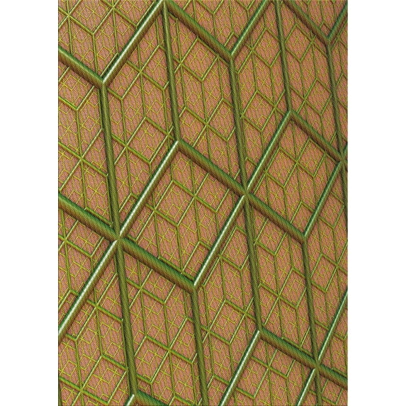 Ahgly Company Indoor Rectangle Patterned Saddle Brown Novelty Area Rugs, 6' x 9'