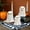 White, variant on Taicans 3 Pack Ceramic Ghosts Small White Ghost Figurine,Light Up Ghost Decor,Small LED Ghost Halloween Decor Spooky Sculptures for Indoor Halloween Party Tabletop Home Shelf Decoration,4inch