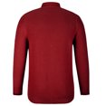 thumbnail image 5 of Lilgiuy Men Casual Button Long Sleeve Casual Solid Coat Cardigan Blouse Wine（12） Fall Fashion for 2022 Spring Winter, 5 of 5