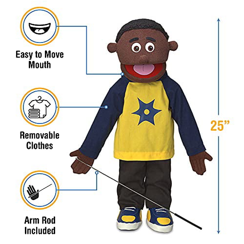 Silly Puppets Bobby Boy Glove Puppet Bundle 14 inch with Arm Rod 