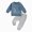 H168-Blue, variant on TOWED22 Toddler Baby Boy Clothes Crewneck Sweatshirt Long Sleeve Print Graphic Shirt with Pants Cute Fall Winter Outfits