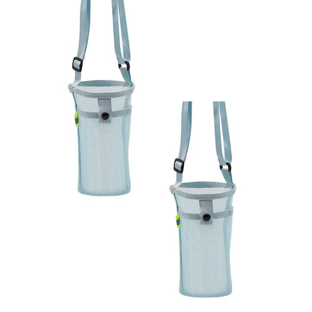 Porte-bouteille d'Eau avec Sangle Réglable - Sac Porte-Bouteille en Maille, Sac Isolant Premium avec Poche pour Randonnée, Gym, Camping et Voyage, Léger et Facile à Nettoyer