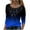 Blue, variant on Fesfesfes Fashion Tops Sweatshirt for Women Casual Printing Round Neck Long Sleeve Loose T-Shirt Fall Blouse Pullover Tops Under $10