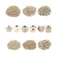 thumbnail image 3 of MasteelfCA 1300 Pcs Perles Décoratives Intercalaires Accessoires de Bracelet de Bijoux DIY (Doré), 3 of 8