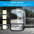 thumbnail image 2 of Ledkingdomus Power Heated Tow Mirrors for 1999-2002 Chevy Silverado Sierra 1500 2500 with Convex, 2 of 6
