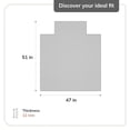 thumbnail image 5 of Anji Mountain 47" x 51" Bamboo Chair Mat for Carpet and Hard Floor, 12mm - Rectangular with Lip, Natural, 5 of 8