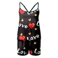 thumbnail image 4 of GDREDA Pyjama pour Femmes Femmes Aguichant Drôle Camisole Imprimée et Shorts Maison Haut Sans Manches Pyjama Décontracté Tenue de Nuit Femmes Ensembles de Pyjama pyjamas Rouge,G, 4 of 4