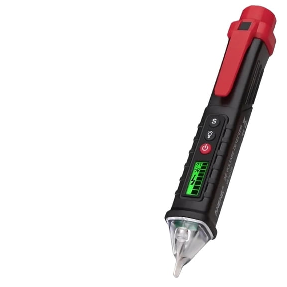 GJX Digital AC/DC Voltage Detectors Non-Contact Tester Pen Meter 12-1000V Current Electric Sensor Test Pencil(Black)