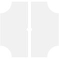 thumbnail image 4 of 38"OD x 2"ID x 12 1/2"C x 1"P Haus Architectural Grade PVC Contemporary Ceiling Medallion, Two Piece, 4 of 11