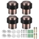 thumbnail image 1 of Uxcell 4-Pack Topes de Puerta de Suelo, Tope de Puerta Cilíndrico de Acero Inoxidable con Amortiguador de Goma Plástica [Tono Cobre], 1 of 7