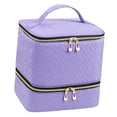 thumbnail image 2 of TOOYFUL Nail Polish Organizer Holds 30 Bottles and Nail Lamp Sturdy Storage Box Nail Polish Carrying Case Portable for Manicure Tools violet, 2 of 10