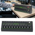 thumbnail image 4 of MIX1000 Low Noise 10 Channel Line Mixer, 10 Stereo Channel Mini Audio Mixer with RGB Light, 10 Input 1 Output, Stereo Mono Switching Mixer for Guitar Keyboard Drum Stage, 4 of 7