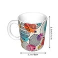 thumbnail image 2 of Yiaed Easter Egg Print Ceramics Coffee,Large Handle Design,Extra Large Tea and Coffee Cup for Office and Home Mugs, 2 of 6