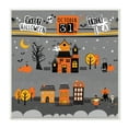 thumbnail image 2 of The Stupell Home Decor Collection Black Orange and Grey October 31st Trick Or Treat Houses Night Scene Wall Plaque Art, 12 x 0.5 x 12, 2 of 4