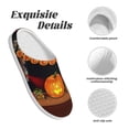 thumbnail image 5 of Easygdp Halloween Decoration Slippers for Women Mens Winter Warm Home Slippers Plush Slip on House Slippers for Indoor Outdoor Shoes-37/38, 5 of 7