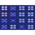 thumbnail image 1 of Ahgly Company Machine Washable Indoor Rectangle Transitional Earth Blue Area Rugs, 8' x 10', 1 of 7