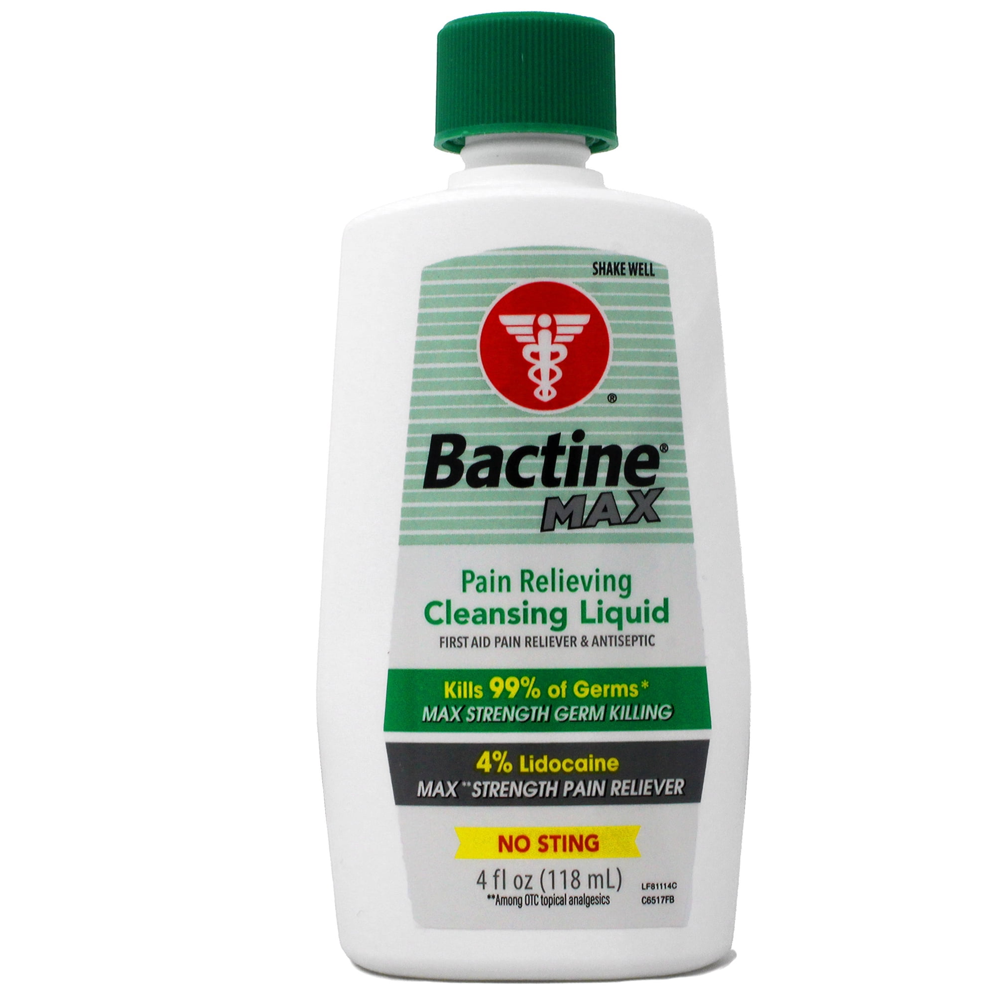 Bactine MAX Pain Relieving Cleansing Liquid, 4 oz